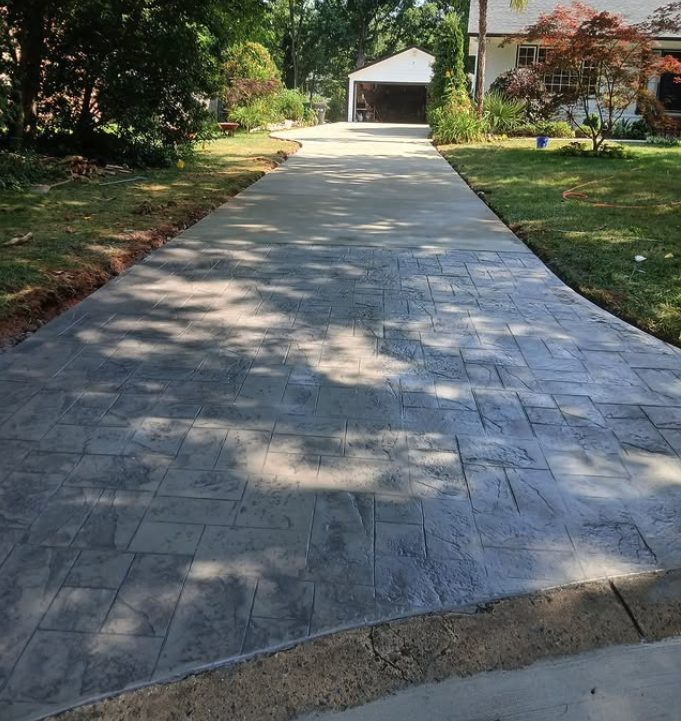 stamped driveway