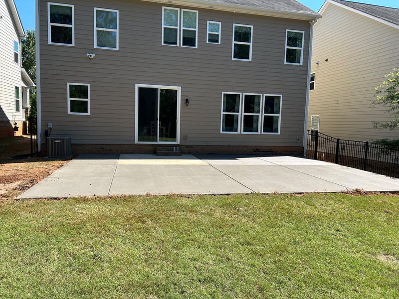 Back patio, after